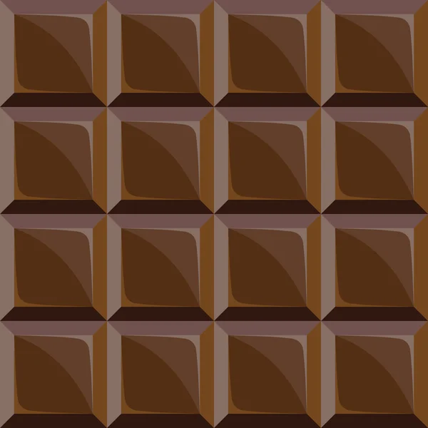 Chocolade bar naadloze patroon — Stockvector