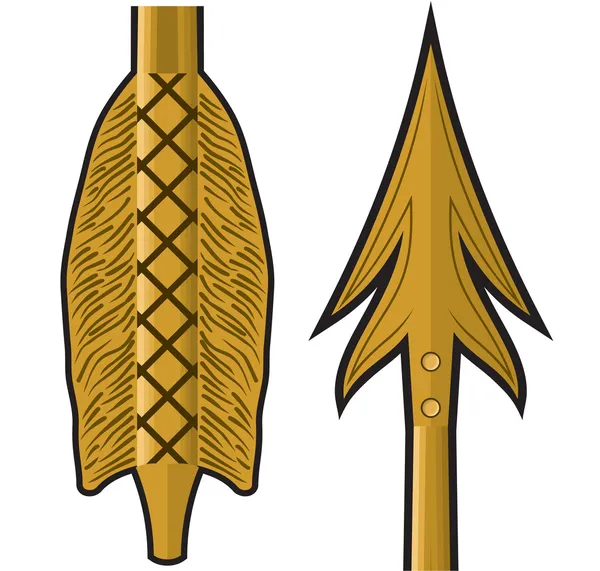 Flecha de oro — Archivo Imágenes Vectoriales