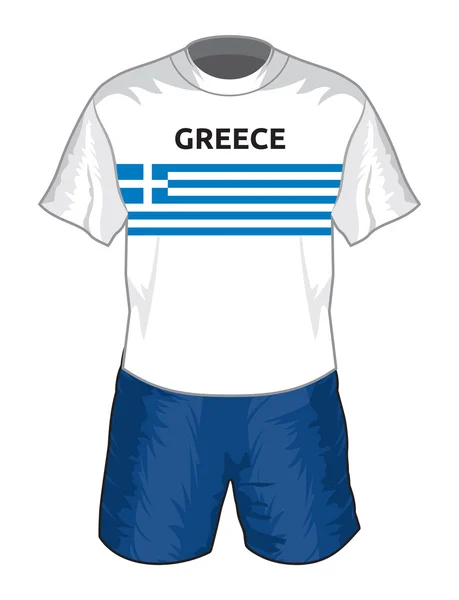 Greece football uniform — Stock Vector