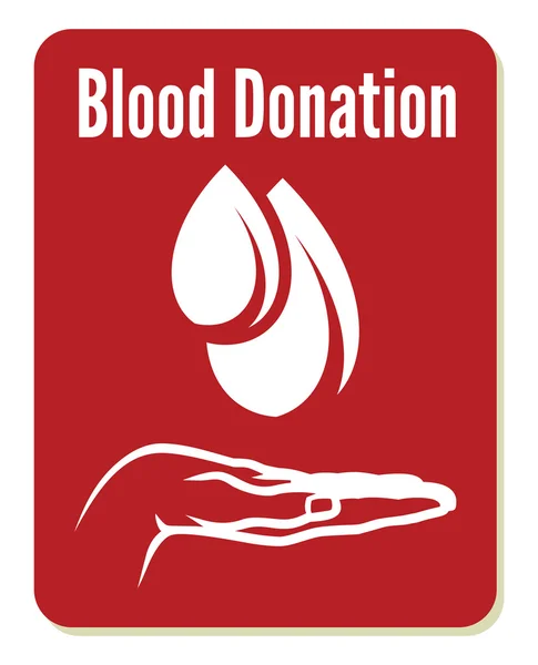 Donación de sangre — Vector de stock