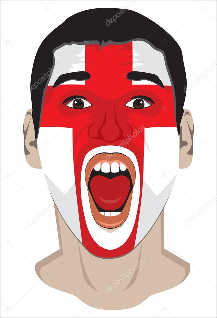 England fan face