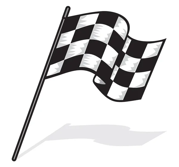 Bandera de carrera — Vector de stock