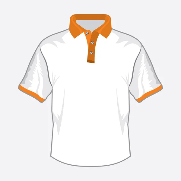 White polo shirt — Stock Vector