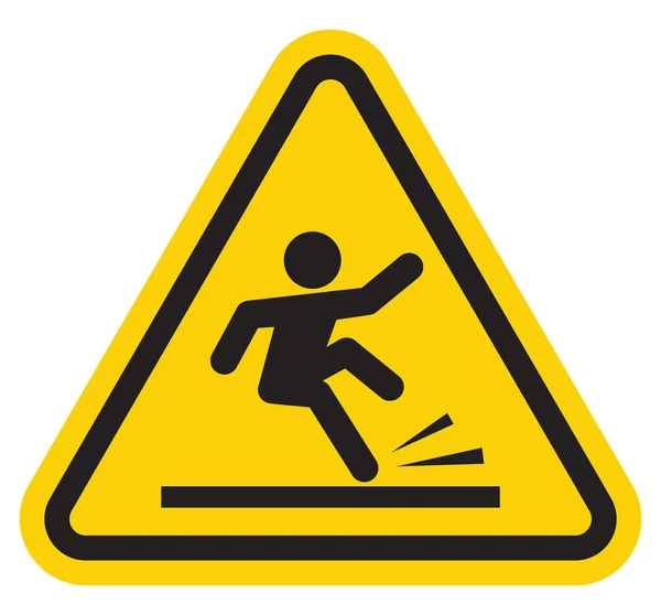 Wet floor warning sign — Stock Vector