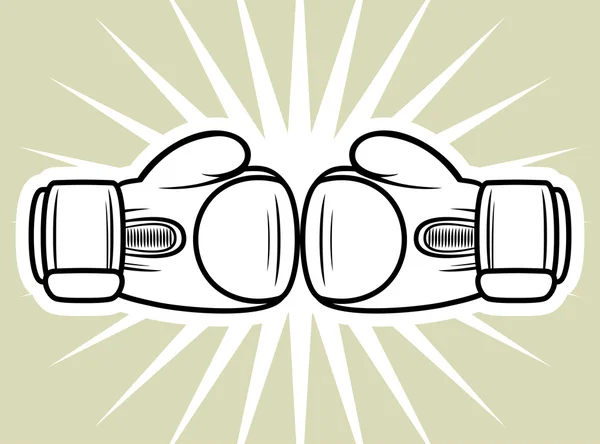 Boxing gloves — Stock Vector