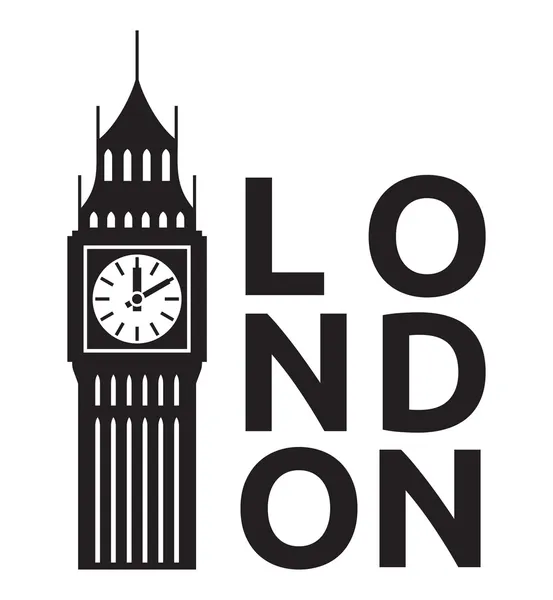 Big Ben London — Vettoriale Stock