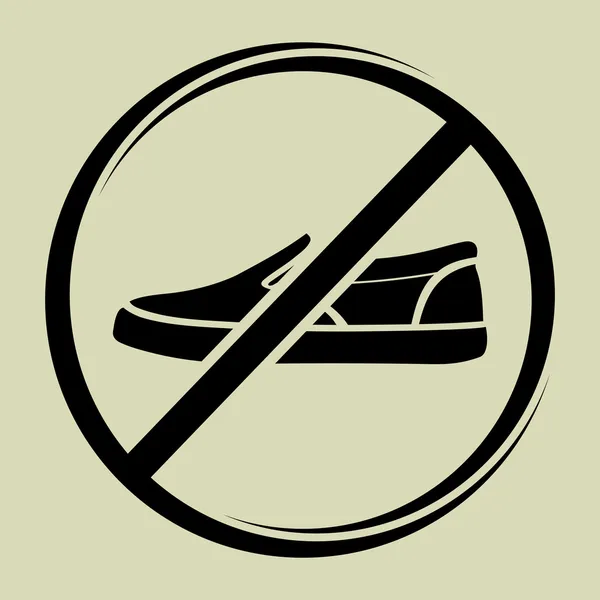 Shoes sign — Stock Vector