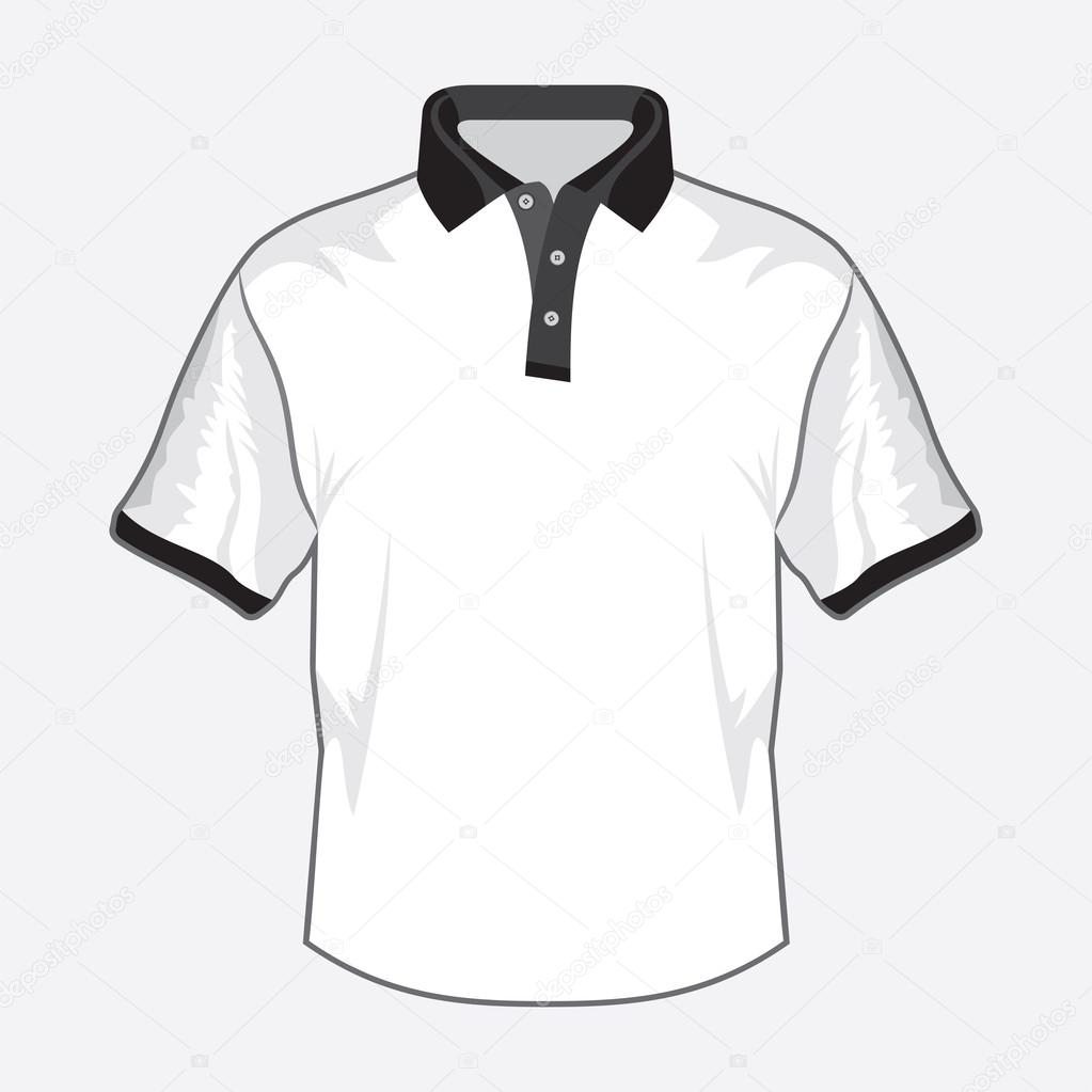 White polo shirt — Stock Vector © branchecarica #37307291