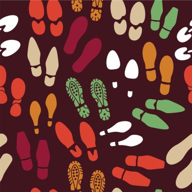 the collection of a imprint soles shoes clipart