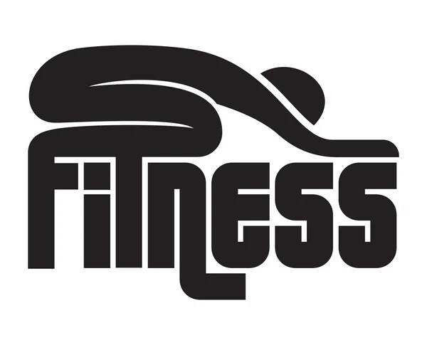 Fitness teken — Stockvector