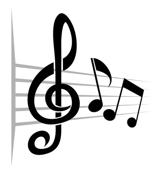 Музичний фон з нот — стоковий вектор