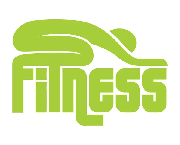 Fitness sign — Stock Vector