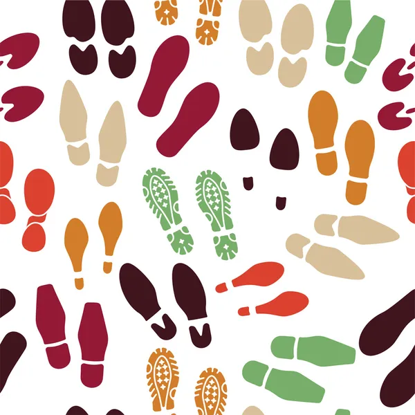 Imprint soles shoes pattern — Stock Vector