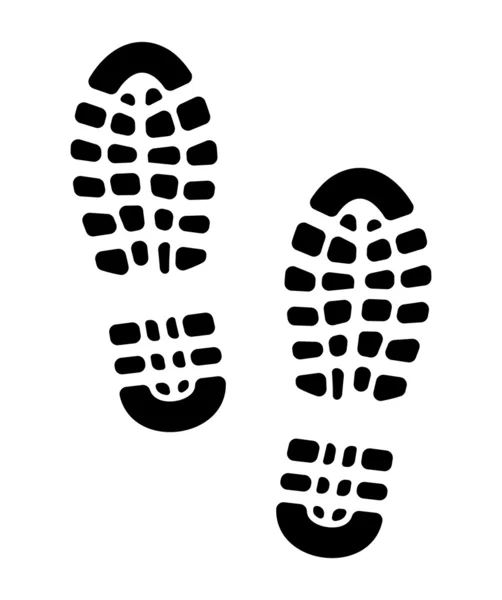 Imprint soles shoes - sneakers — Stock Vector