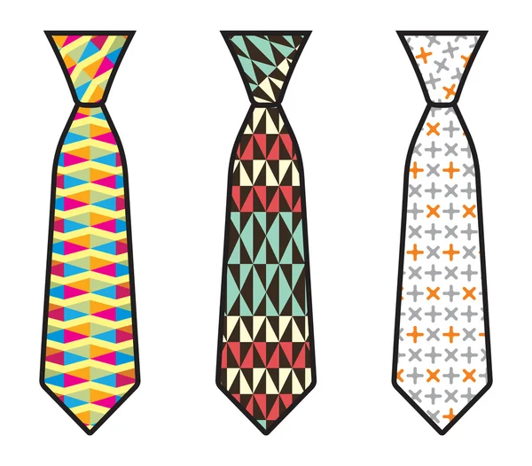 Tie set — Stock Vector