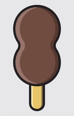 dondurma çikolatalı sos ile