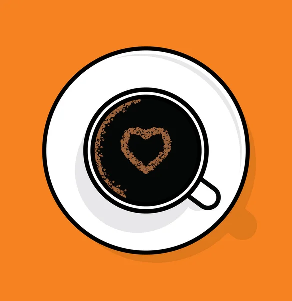 Affiche heure du café — Image vectorielle