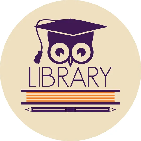 Icono de biblioteca — Vector de stock