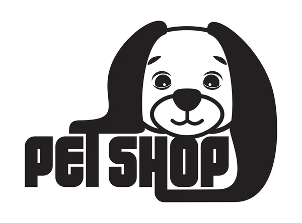 Señal tienda de mascotas — Vector de stock