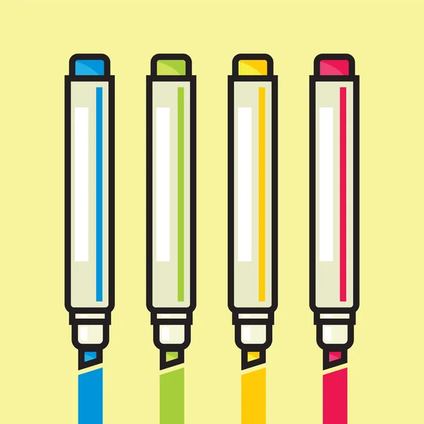 Color Markers — Stock Vector