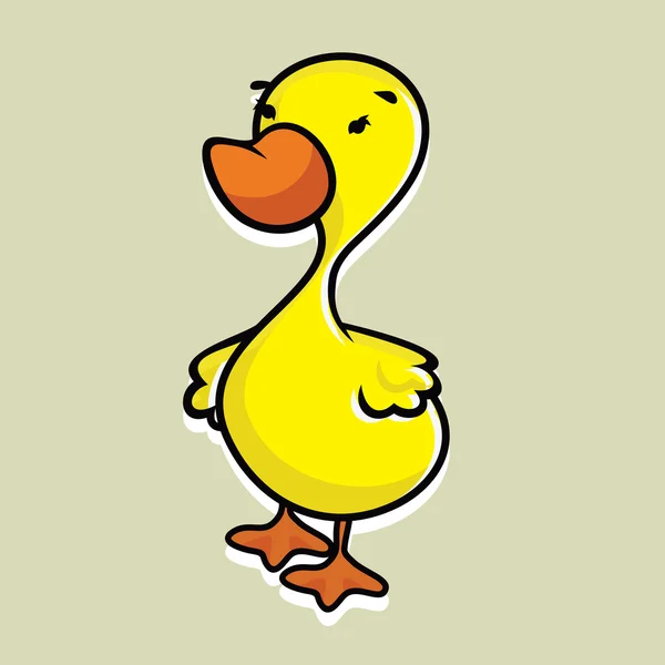 Canard jaune — Image vectorielle