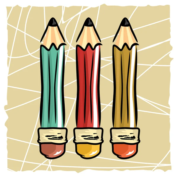 Crayons Contexte — Image vectorielle