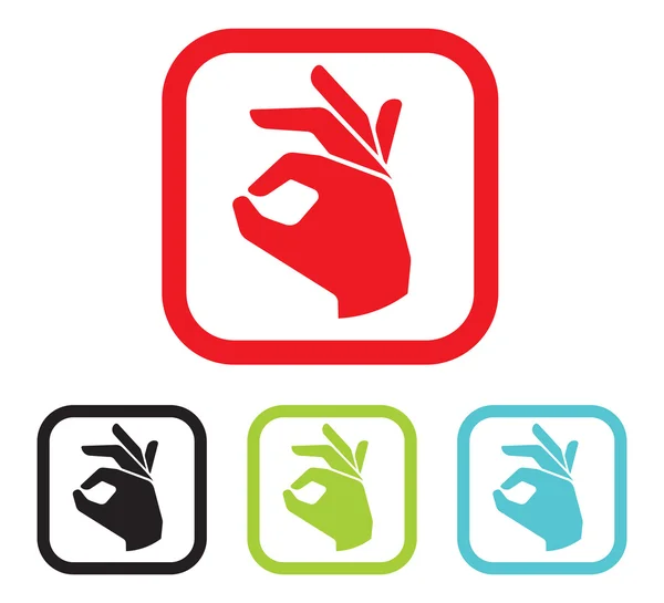 Hand icons set — Stock Vector
