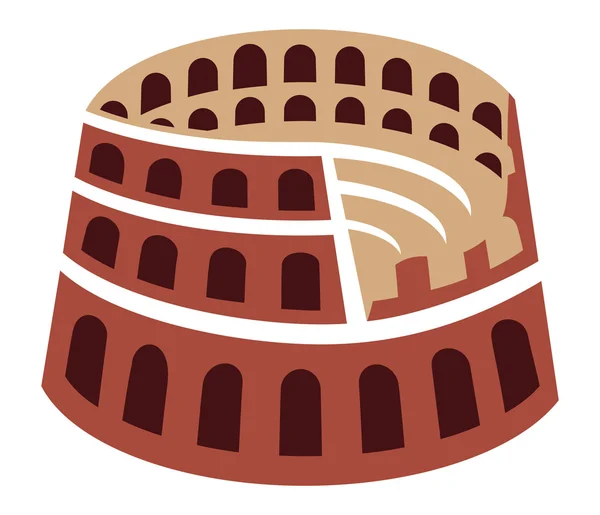 Coliseo de Roma — Vector de stock