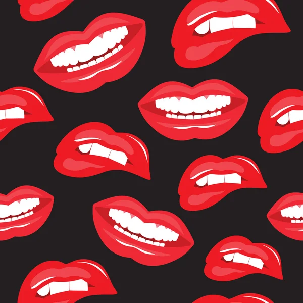 Labios sin costura — Archivo Imágenes Vectoriales