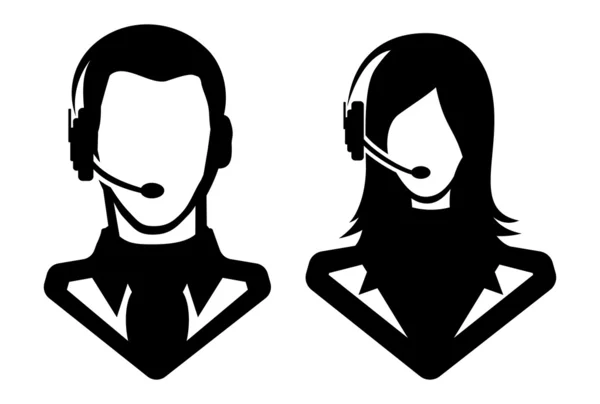 Icono hombre y mujer - avatar — Vector de stock