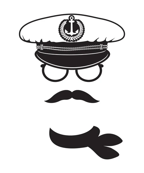 Capitaine de marine — Image vectorielle