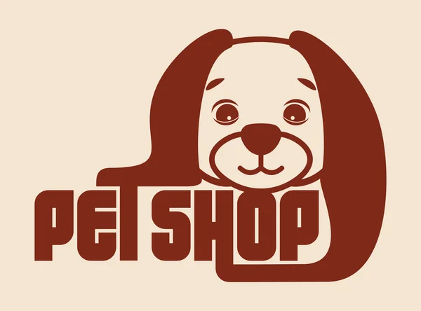 Pet shop sinal — Vetor de Stock