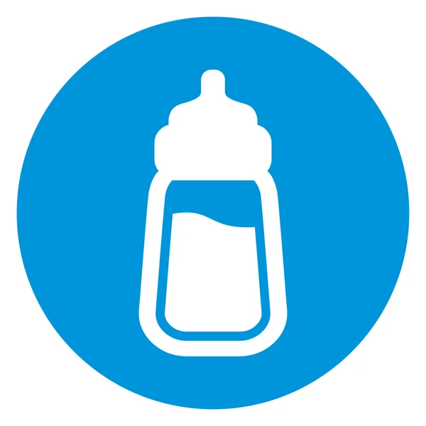 Bebé botella de leche icono — Vector de stock