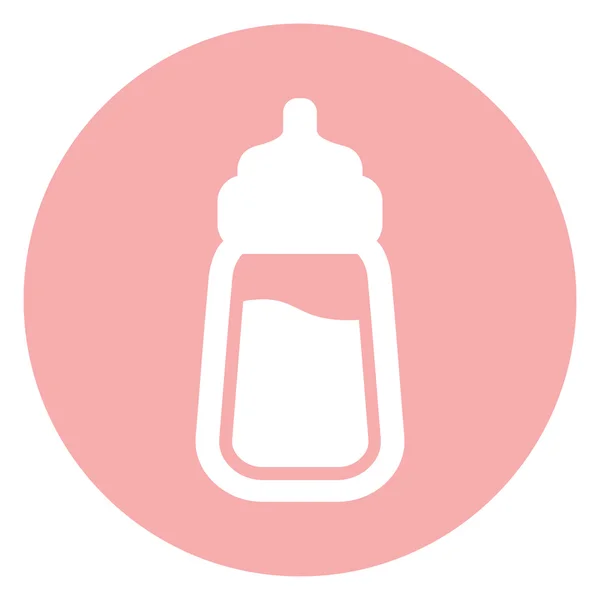 Bebé botella de leche icono — Archivo Imágenes Vectoriales