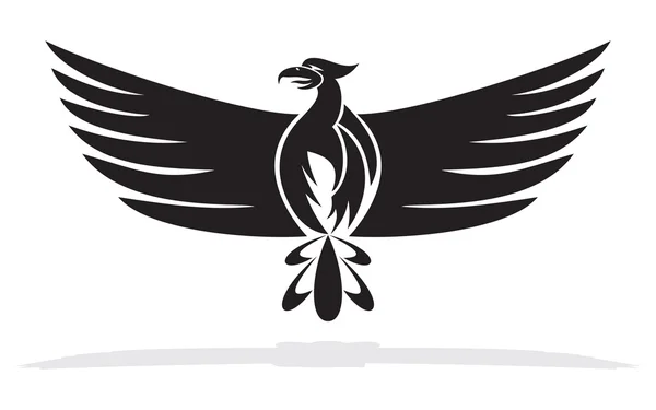 Ilustracja wektorowa ptak feniks — Wektor stockowy