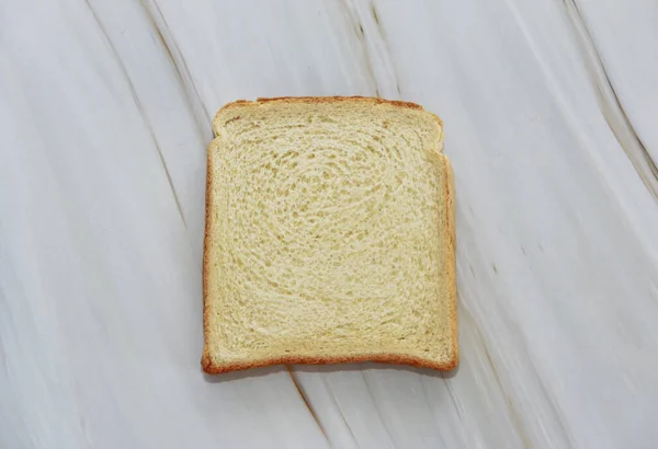 Plasterki Białego Chleba Tostowego — Zdjęcie stockowe