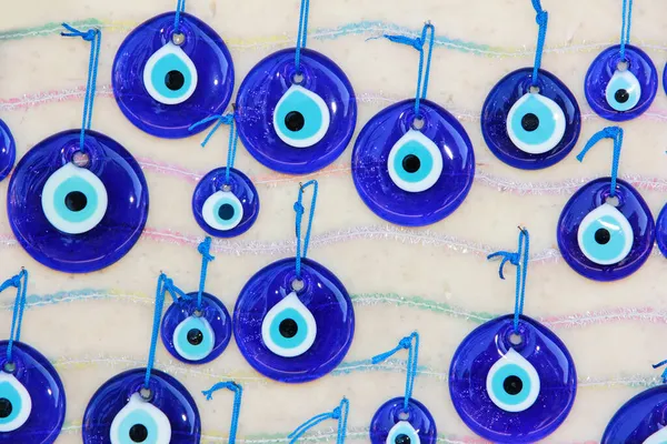 Geleneksel Oryantal Tılsım Hasara Bağlı Mavi Flaşlı Göz — Stok fotoğraf
