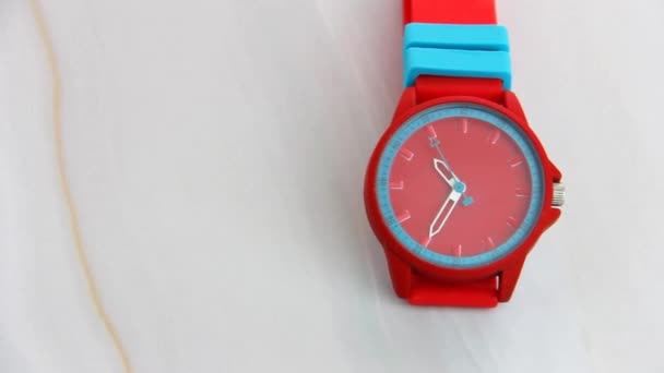 Antalya Turquía Agosto 2021 Señoras Reloj Pulsera Con Las Manos — Vídeos de Stock