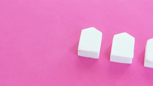 Esponjas Espuma Cosmética Blanca Para Aplicar Crema — Vídeos de Stock
