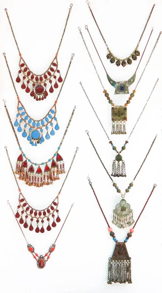 Orientale Collana Decorazione Delle Donne Con Ornamento — Foto Stock