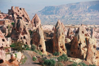 Kapadokya Türkiye 'deki olağanüstü dağ manzarası