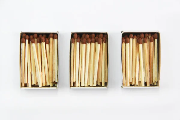 Wooden Matches Paper Box — Fotografia de Stock