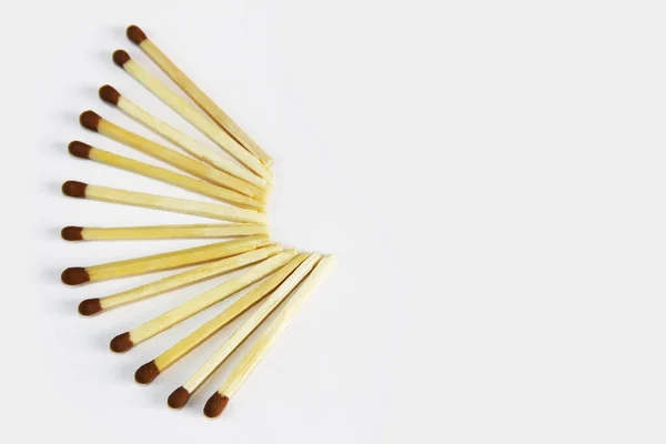 Wooden Matches Lighting Fire — Stock Photo, Image