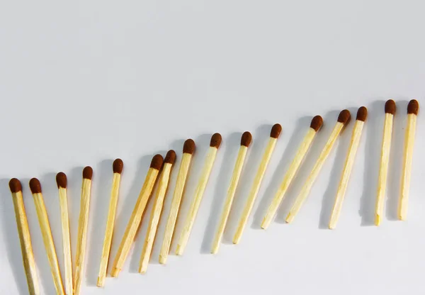 wooden matches for lighting a fire