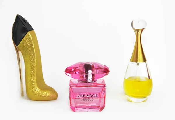 Antalya Turquía Enero 2022 Perfume Fragante Mujer Botellas Decorativas — Foto de Stock
