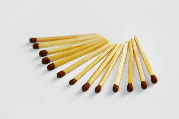 Żółty Drewniany Zapałki Rozpalania Ognia — Zdjęcie stockowe