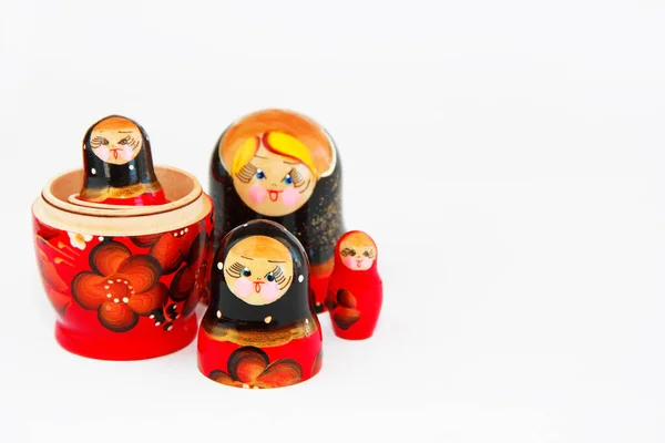 Antalya Turkey May 2022 Traditional Russian Wooden Toys Matryoshka Dolls — Stock Photo, Image