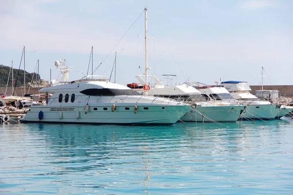 Pleasure Boat Traveling Seaport Mediterranean Sea — Stok fotoğraf