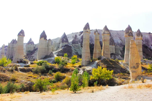Impresionante Vista Formaciones Rocosas Valle Pasabag Capadocia Turquía Fabuloso Paisaje — Foto de Stock