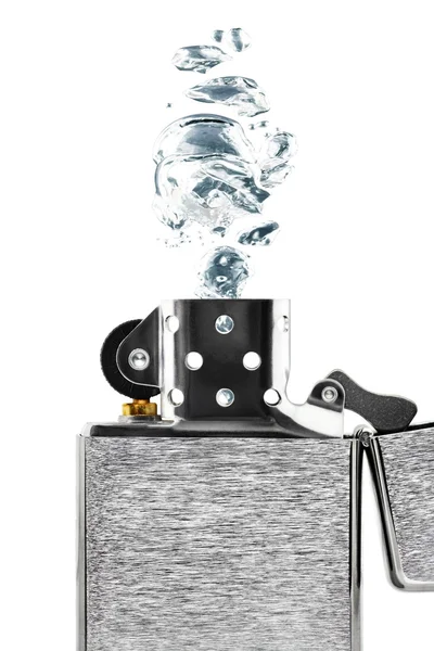 Lighter with water splash — Stock Photo, Image